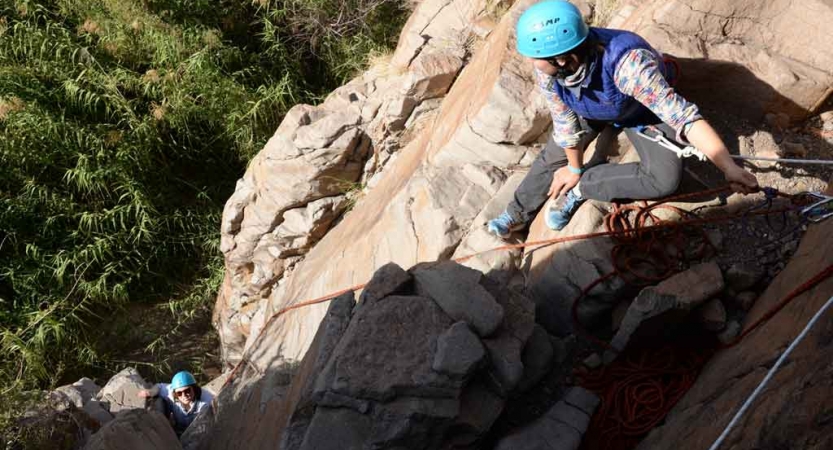 adults only rock climbing expedition in texas